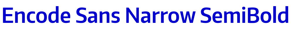 Encode Sans Narrow SemiBold fuente
